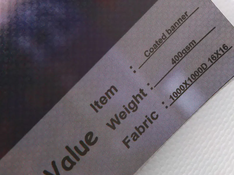 PVC-digitaalitulostus päällystetty Flex-banneri 400gsm